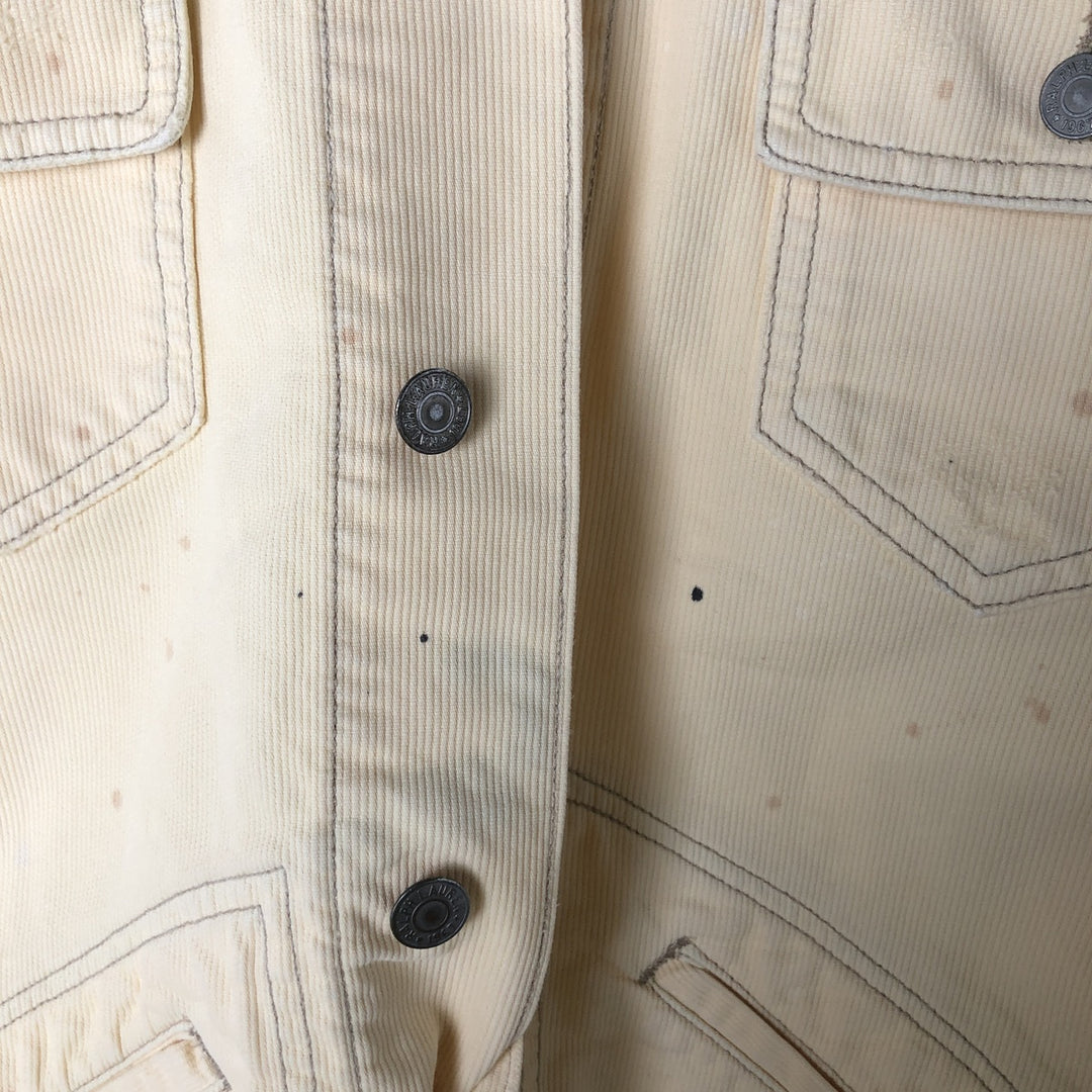 Ralph Lauren POLO RALPH LAUREN Trucker type cotton jacket Men's L size cotton unbleached Vintage Second Hand