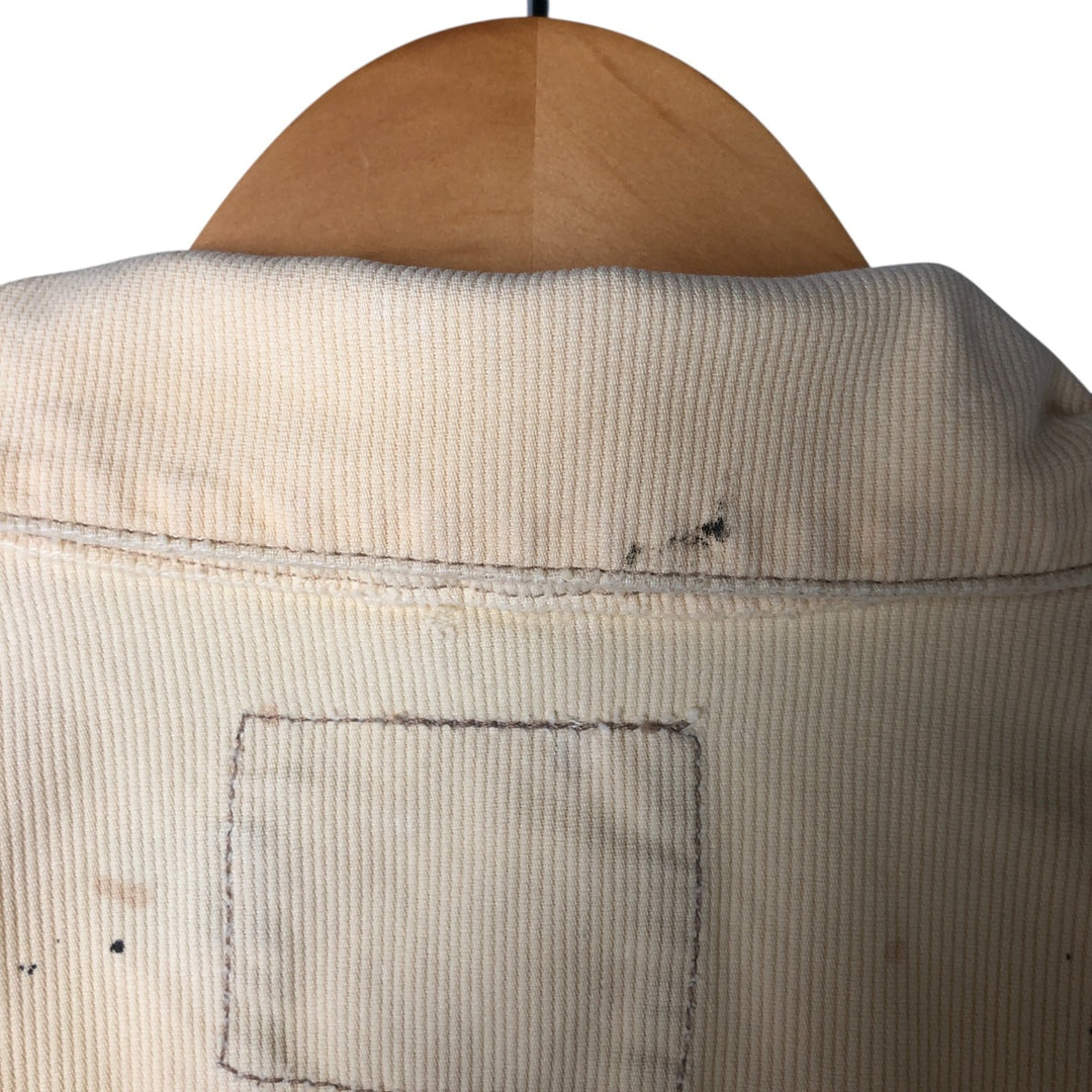 Ralph Lauren POLO RALPH LAUREN Trucker type cotton jacket Men's L size cotton unbleached Vintage Second Hand