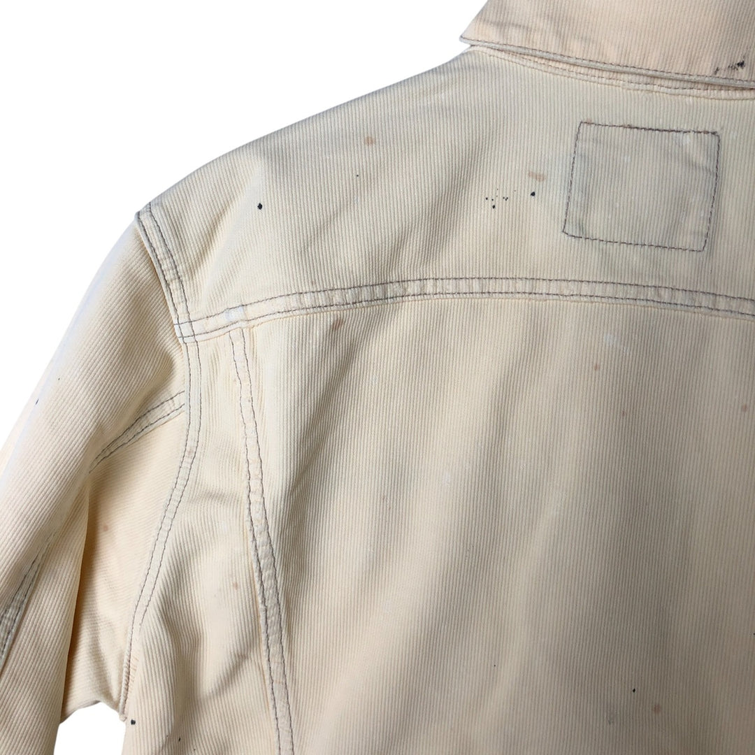 Ralph Lauren POLO RALPH LAUREN Trucker type cotton jacket Men's L size cotton unbleached Vintage Second Hand