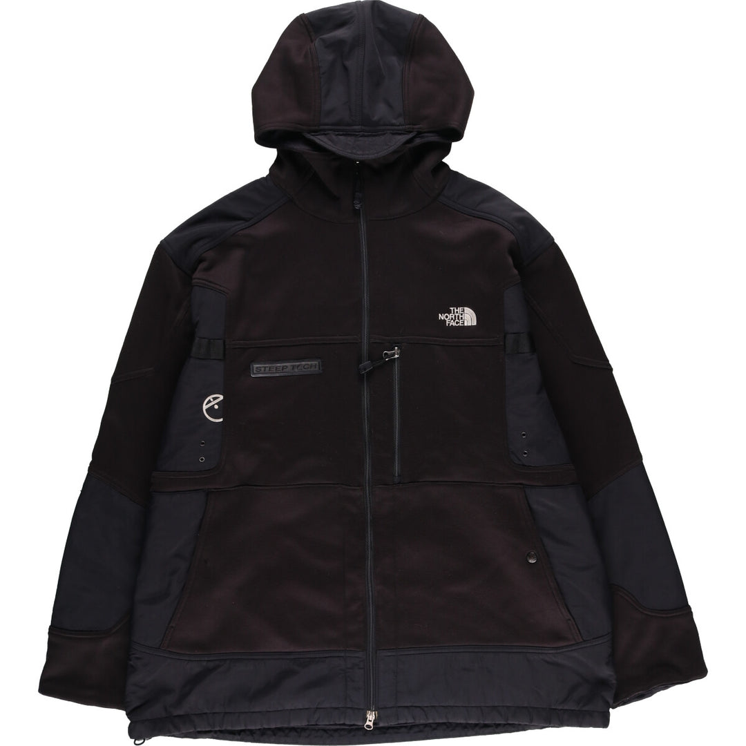 00'S THE NORTH FACE STEEP TECH Mountain Parka Shell Jacket Men's XXL polyester black type Vintage Second Hand
