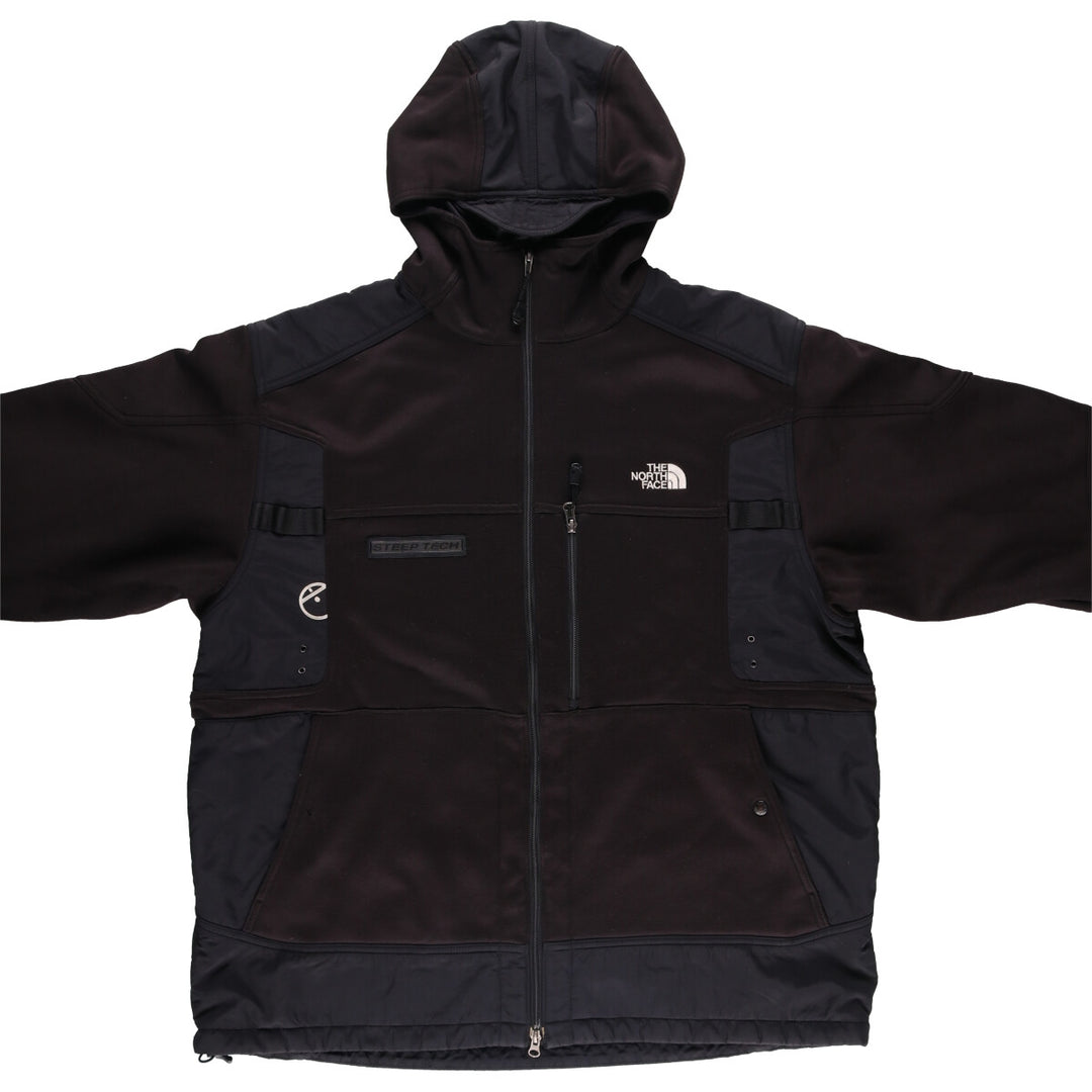 00'S THE NORTH FACE STEEP TECH Mountain Parka Shell Jacket Men's XXL polyester black type Vintage Second Hand