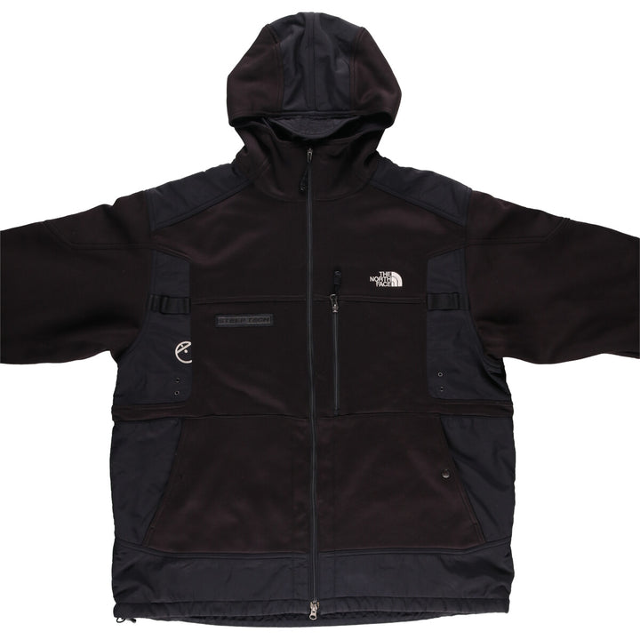 00'S THE NORTH FACE STEEP TECH Mountain Parka Shell Jacket Men's XXL polyester black type Vintage Second Hand