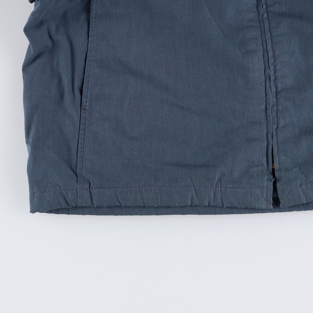 80'S US military genuine military utility jacket, made in USA, men's size L, vintage polyester navy blue type Vintage Second Hand