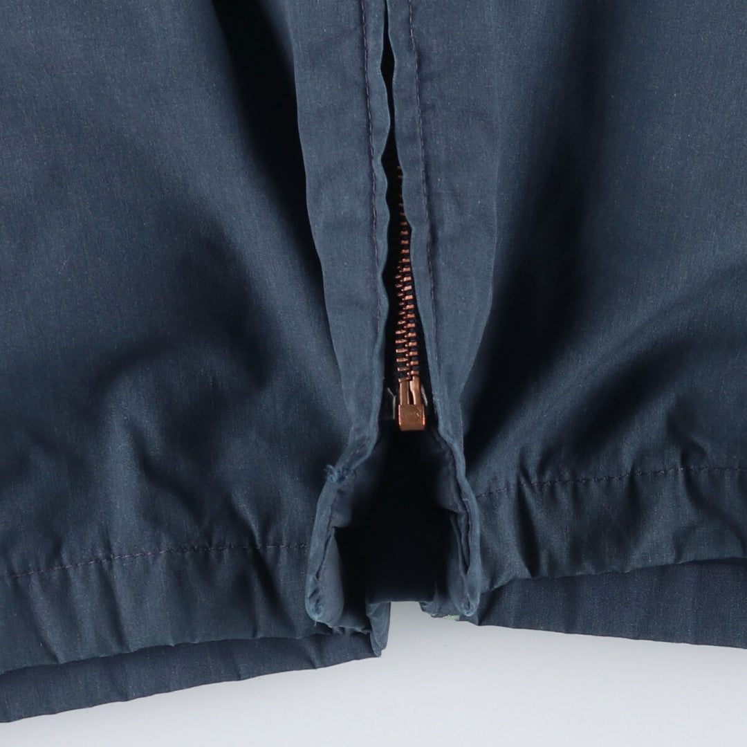 80'S US military genuine military utility jacket, made in USA, men's size L, vintage polyester navy blue type Vintage Second Hand