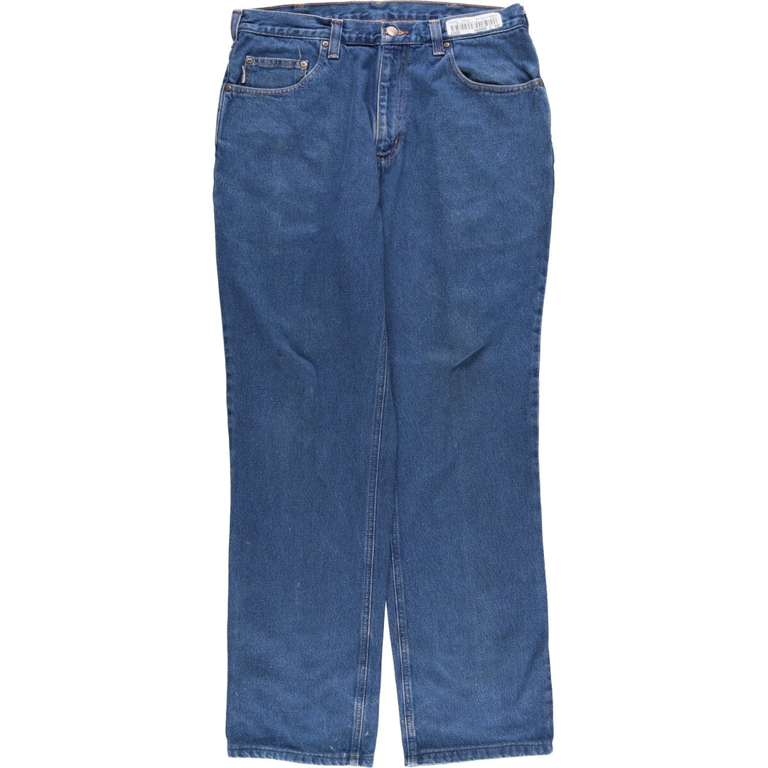 Carhartt Relaxed Fit Tapered Denim Pants for Men, W34 equivalent cotton blue type Vintage Second Hand