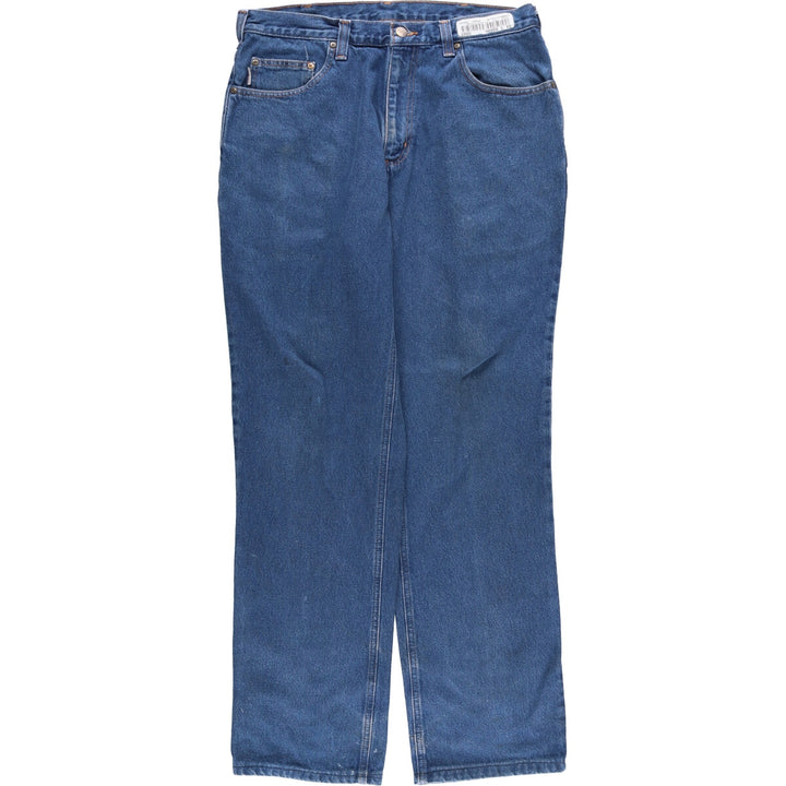 Carhartt Relaxed Fit Tapered Denim Pants for Men, W34 equivalent cotton blue type Vintage Second Hand