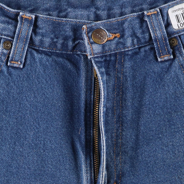 Carhartt Relaxed Fit Tapered Denim Pants for Men, W34 equivalent cotton blue type Vintage Second Hand