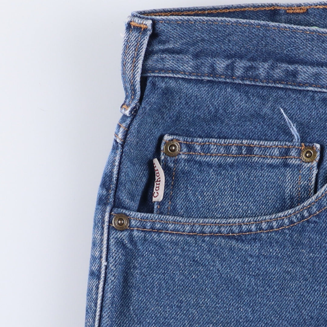 Carhartt Relaxed Fit Tapered Denim Pants for Men, W34 equivalent cotton blue type Vintage Second Hand