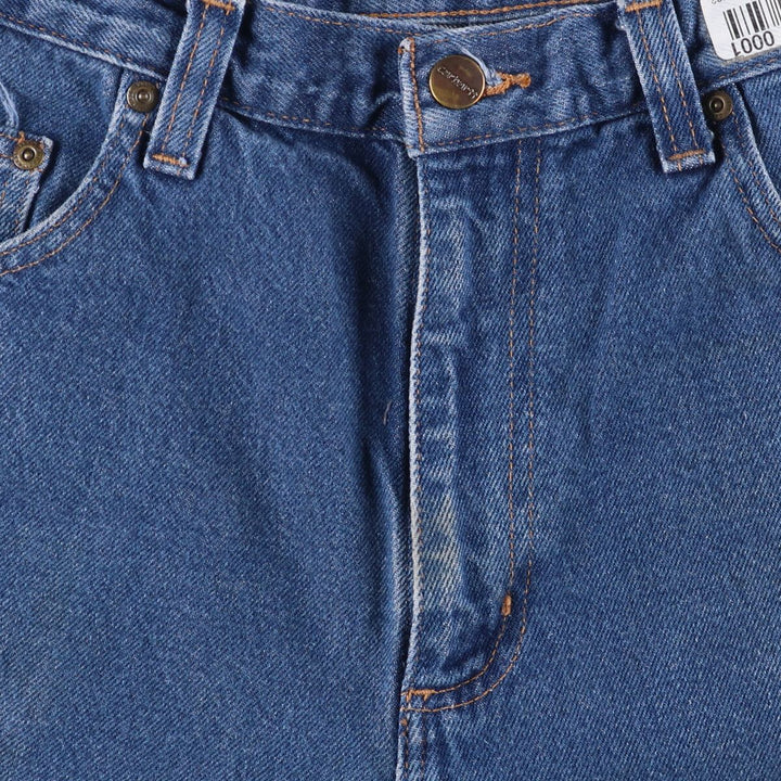 Carhartt Relaxed Fit Tapered Denim Pants for Men, W34 equivalent cotton blue type Vintage Second Hand