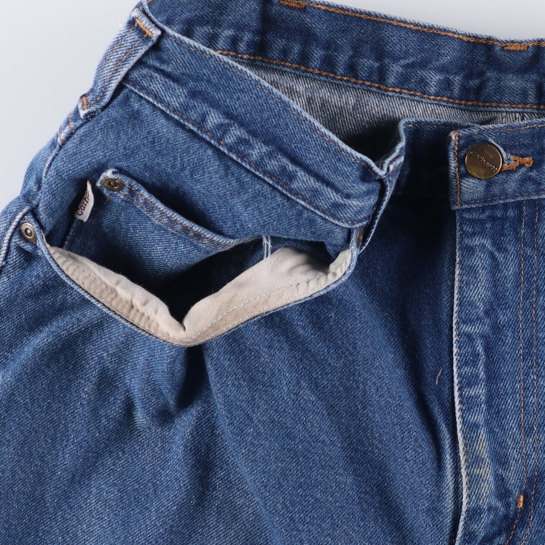 Carhartt Relaxed Fit Tapered Denim Pants for Men, W34 equivalent cotton blue type Vintage Second Hand