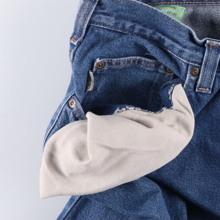 Carhartt Relaxed Fit Tapered Denim Pants for Men, W34 equivalent cotton blue type Vintage Second Hand