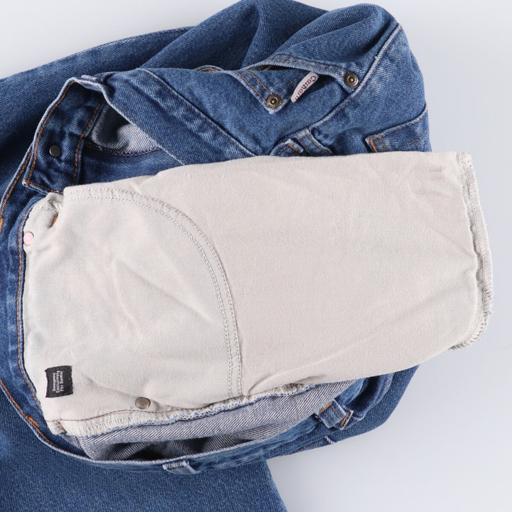 Carhartt Relaxed Fit Tapered Denim Pants for Men, W34 equivalent cotton blue type Vintage Second Hand