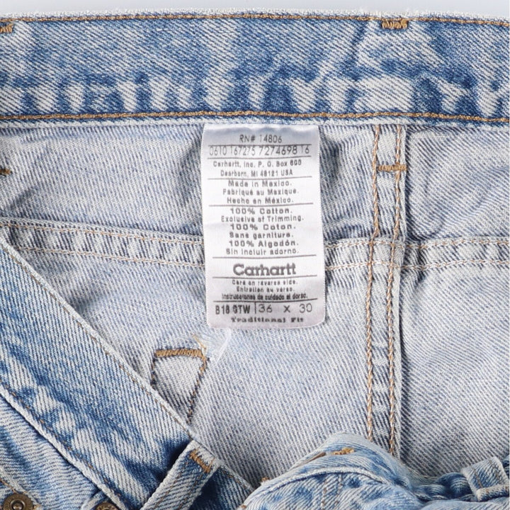 Carhartt Traditional FIT Tapered Denim Pants Men's W36 cotton blue type Vintage Second Hand