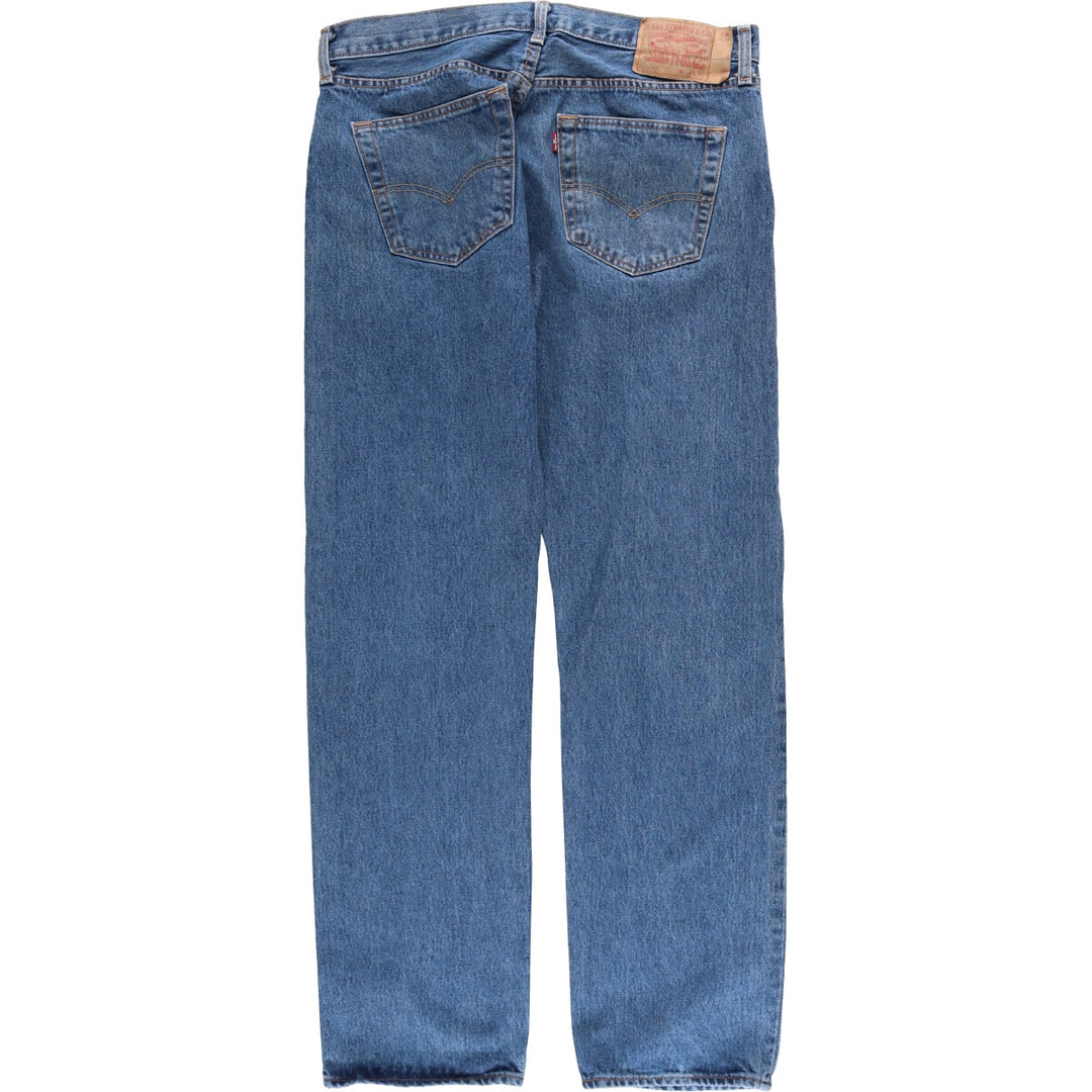 Levi's 501 straight denim pants for men, size W35 cotton blue type Vintage Second Hand