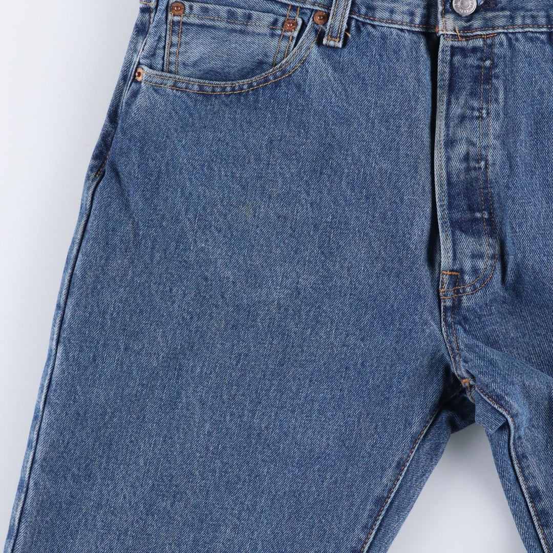 Levi's 501 straight denim pants for men, size W35 cotton blue type Vintage Second Hand