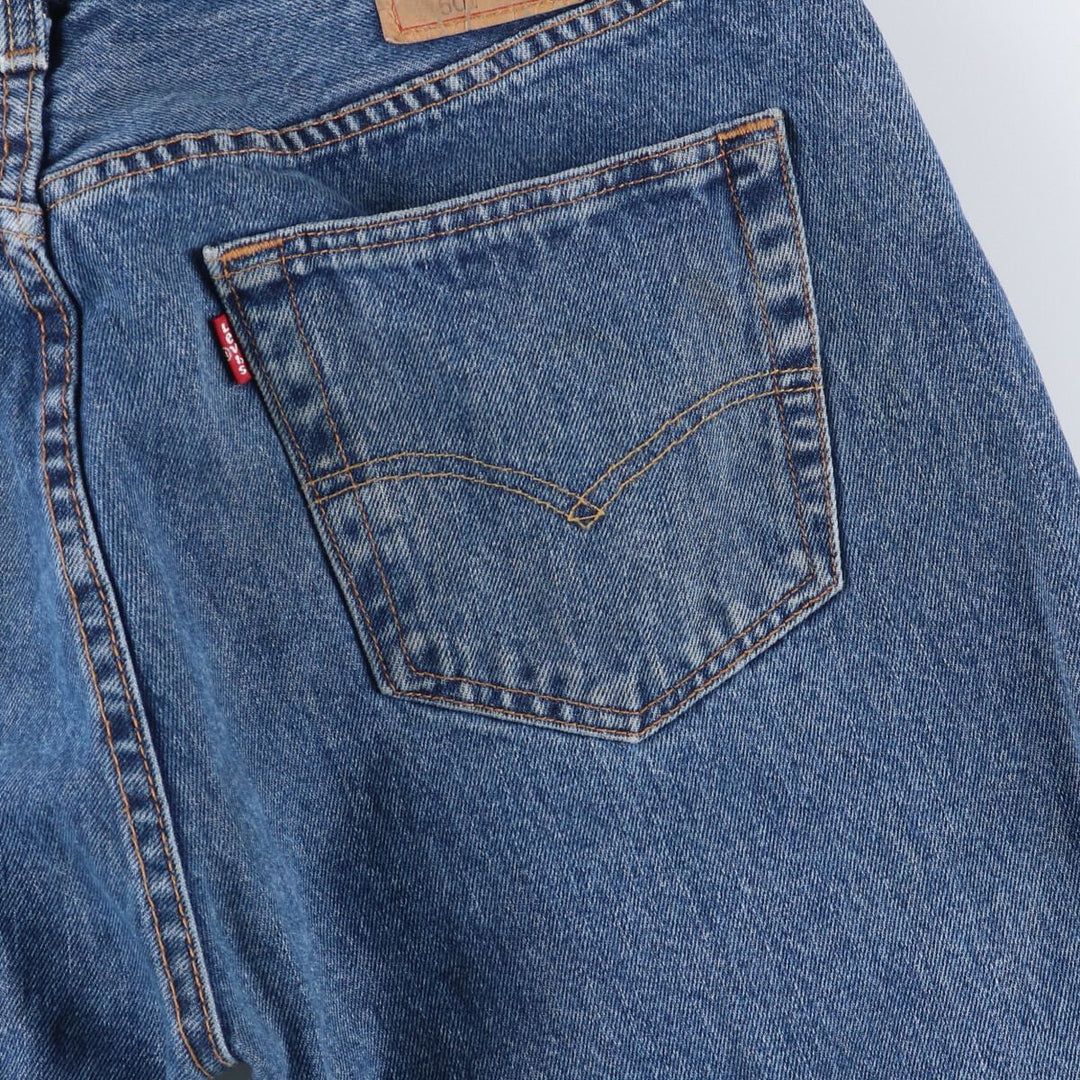 Levi's 501 straight denim pants for men, size W35 cotton blue type Vintage Second Hand
