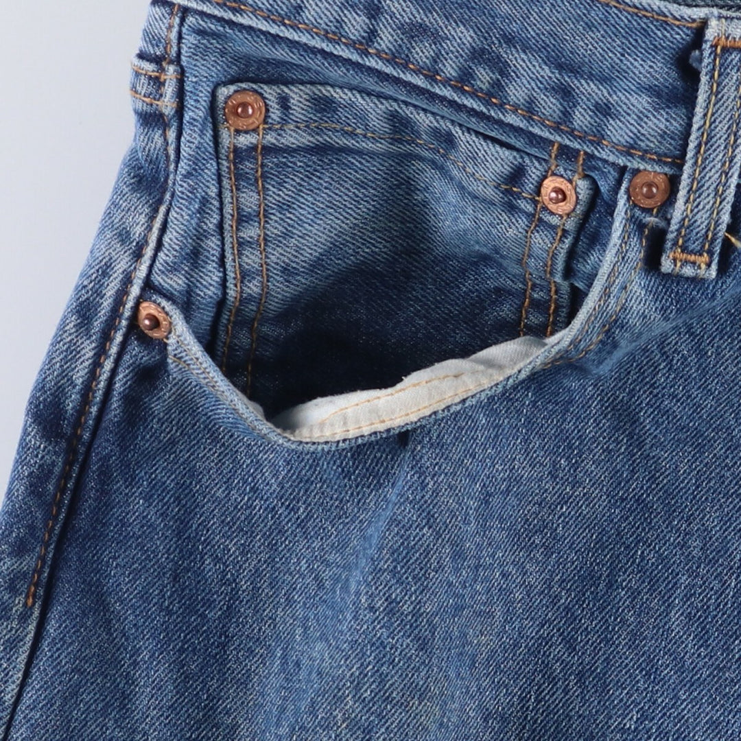 Levi's 501 straight denim pants for men, size W35 cotton blue type Vintage Second Hand