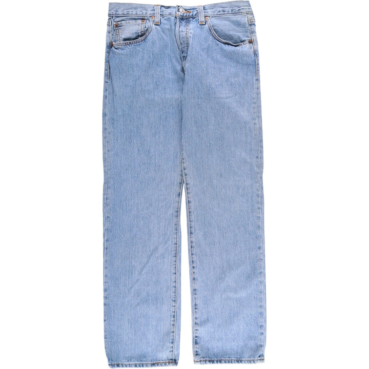 Levi's 501 straight denim pants for men, size W34 cotton blue type Vintage Second Hand