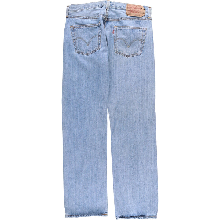 Levi's 501 straight denim pants for men, size W34 cotton blue type Vintage Second Hand