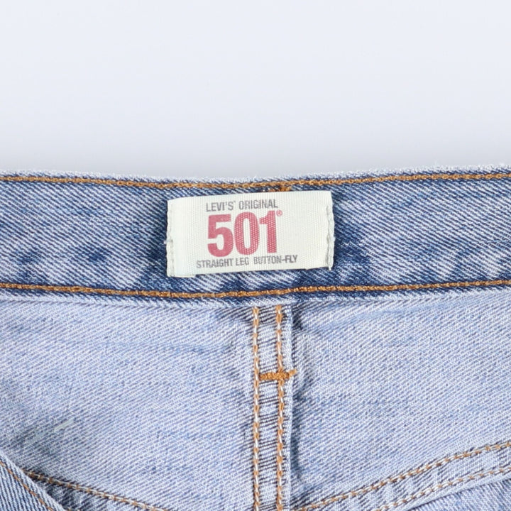 Levi's 501 straight denim pants for men, size W34 cotton blue type Vintage Second Hand