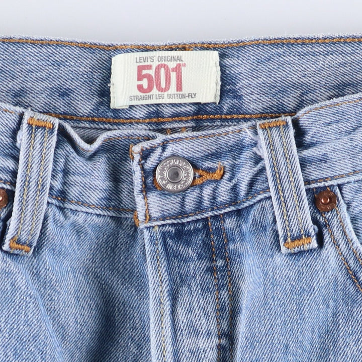 Levi's 501 straight denim pants for men, size W34 cotton blue type Vintage Second Hand