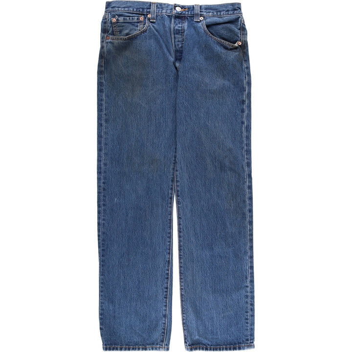 Levi's 501 STRAIGHT FIT straight denim pants for men, equivalent to w34 cotton blue type Vintage Second Hand