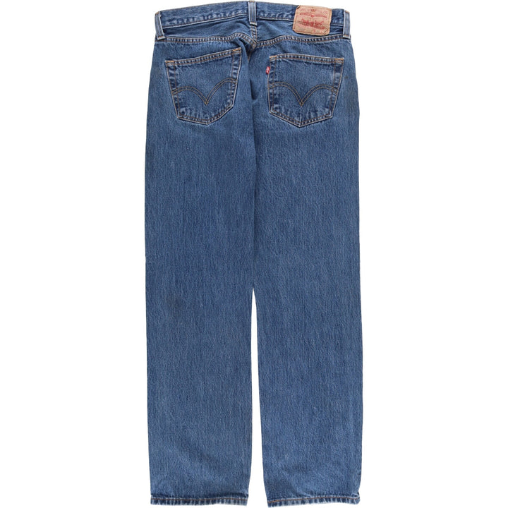 Levi's 501 STRAIGHT FIT straight denim pants for men, equivalent to w34 cotton blue type Vintage Second Hand