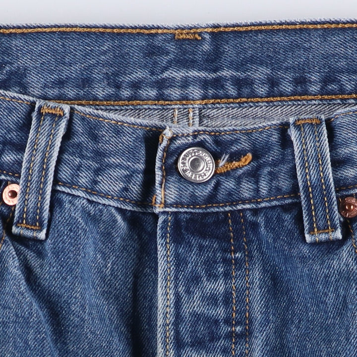 Levi's 501 STRAIGHT FIT straight denim pants for men, equivalent to w34 cotton blue type Vintage Second Hand