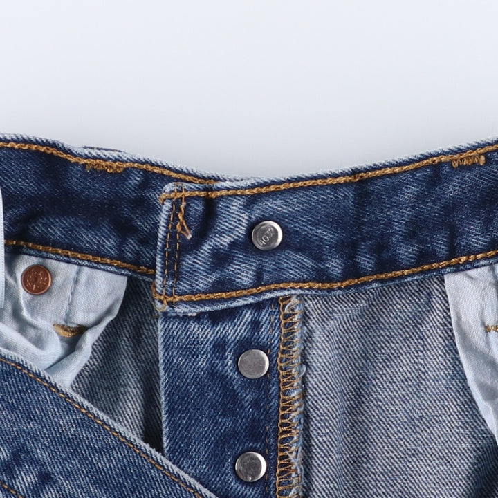 Levi's 501 STRAIGHT FIT straight denim pants for men, equivalent to w34 cotton blue type Vintage Second Hand