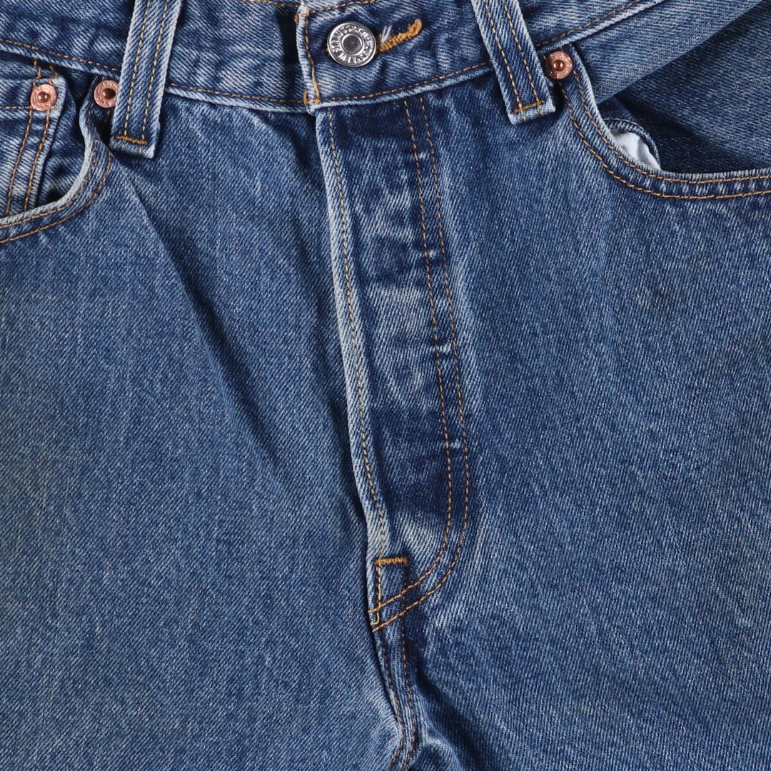 Levi's 501 STRAIGHT FIT straight denim pants for men, equivalent to w34 cotton blue type Vintage Second Hand