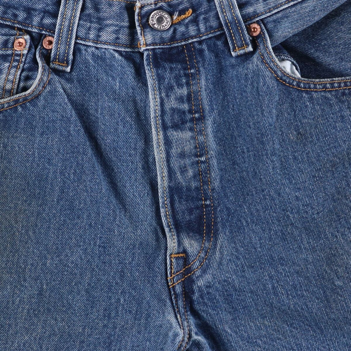Levi's 501 STRAIGHT FIT straight denim pants for men, equivalent to w34 cotton blue type Vintage Second Hand
