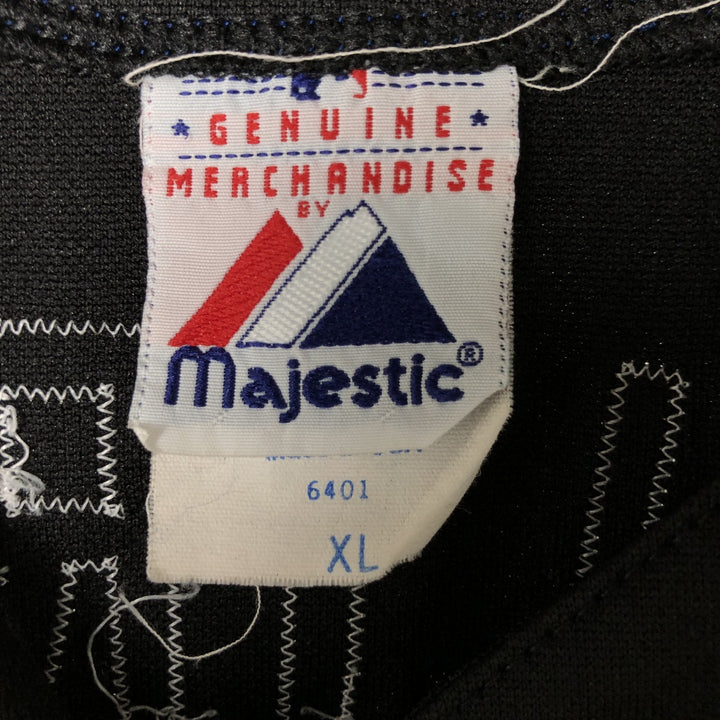 Vintage 1990'S Majestic MLB New York Mets Game Shirt, Made in USA, Men's XL polyester black type Vintage Second Hand
