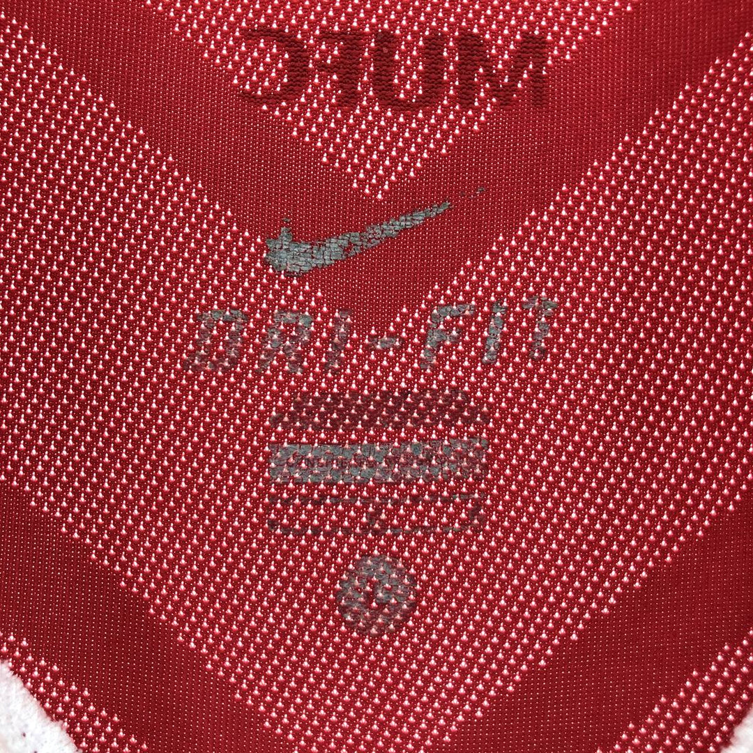 Nike DRI-FIT Premier League Manchester United Mesh Open Collar Soccer Jersey Game Shirt polyester red type Vintage Second Hand