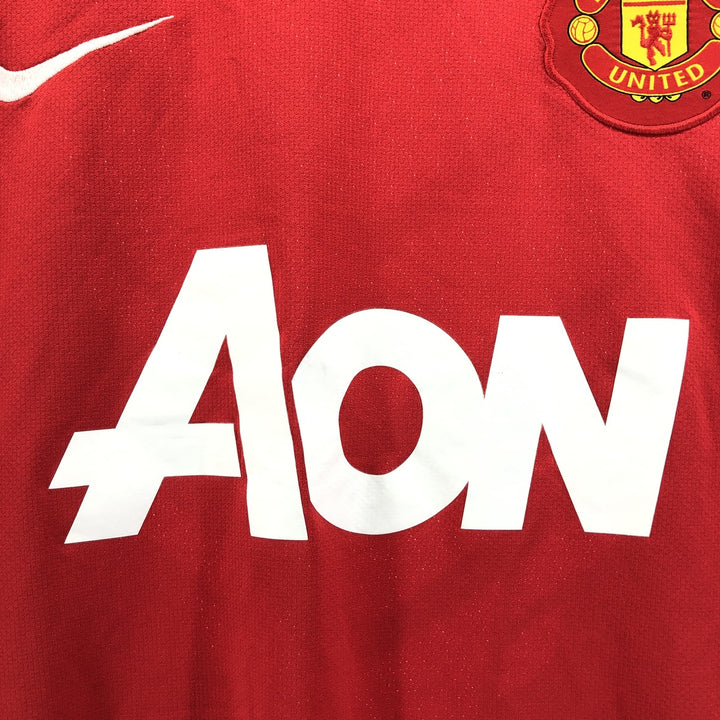 Nike DRI-FIT Premier League Manchester United Mesh Open Collar Soccer Jersey Game Shirt polyester red type Vintage Second Hand