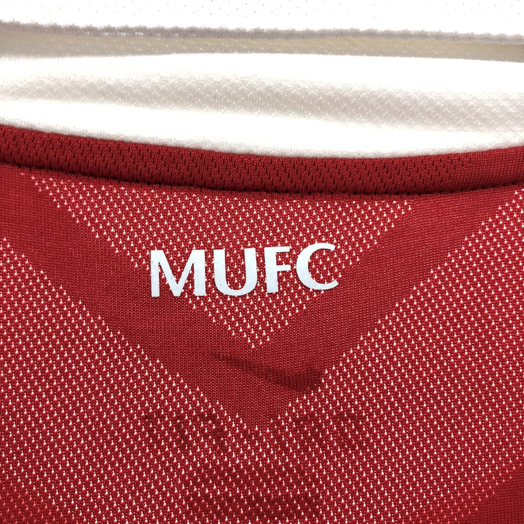 Nike DRI-FIT Premier League Manchester United Mesh Open Collar Soccer Jersey Game Shirt polyester red type Vintage Second Hand