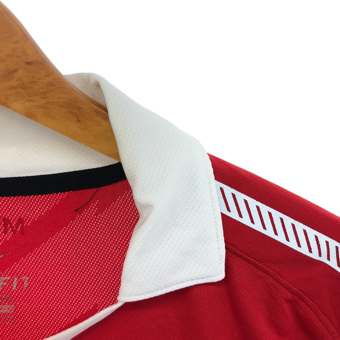 Nike DRI-FIT Premier League Manchester United Mesh Open Collar Soccer Jersey Game Shirt polyester red type Vintage Second Hand