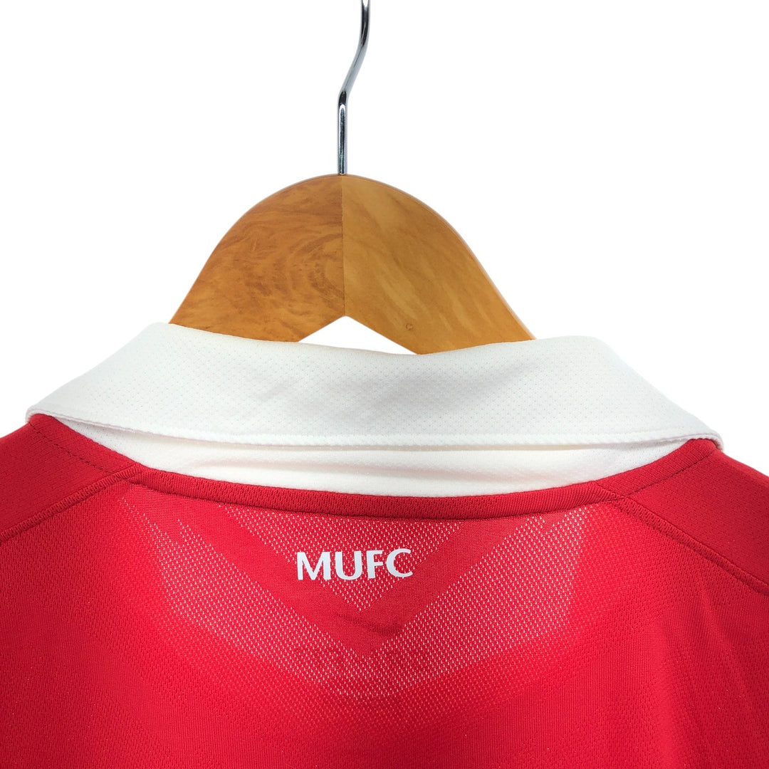 Nike DRI-FIT Premier League Manchester United Mesh Open Collar Soccer Jersey Game Shirt polyester red type Vintage Second Hand