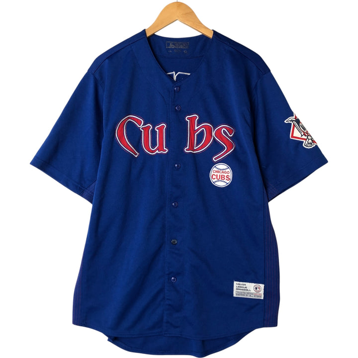 MLB Chicago Cubs Game Shirt, Men's Size L polyester blue type Vintage Second Hand