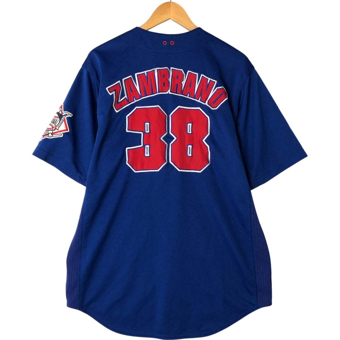 MLB Chicago Cubs Game Shirt, Men's Size L polyester blue type Vintage Second Hand