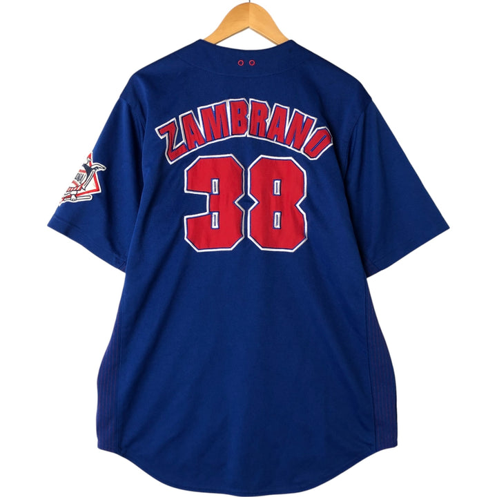 MLB Chicago Cubs Game Shirt, Men's Size L polyester blue type Vintage Second Hand