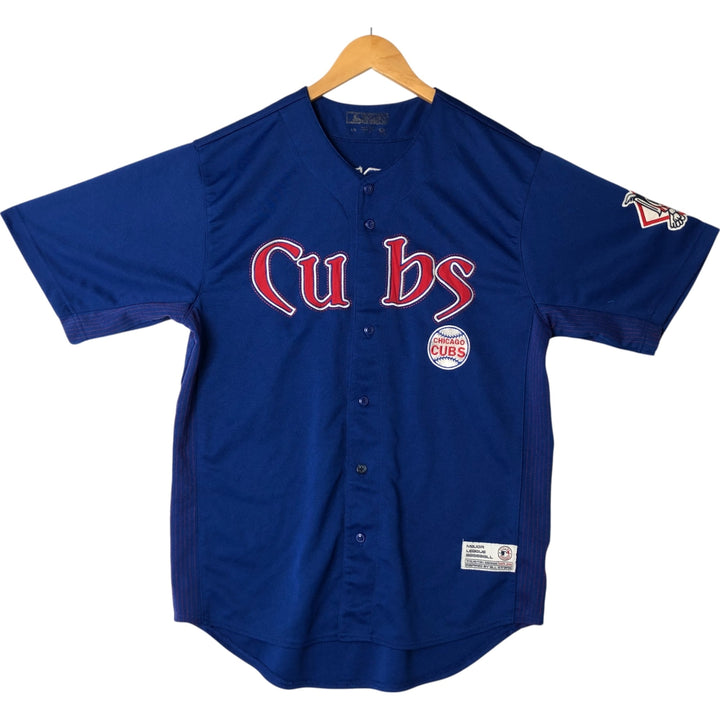 MLB Chicago Cubs Game Shirt, Men's Size L polyester blue type Vintage Second Hand