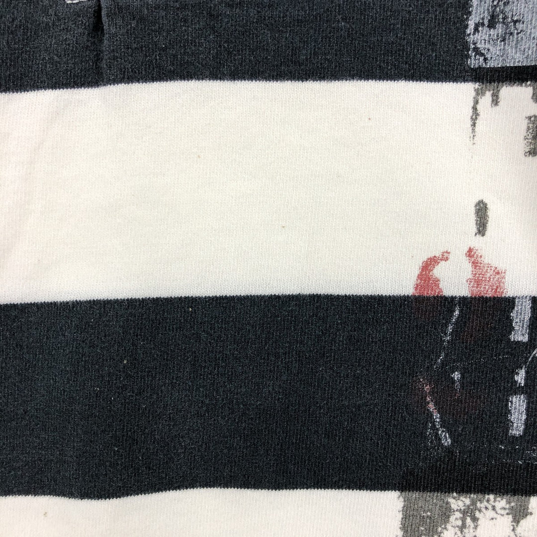 Ralph Lauren POLO by Ralph Lauren CUSTOM FIT short sleeve striped polo shirt men's XL size cotton black type Vintage Second Hand