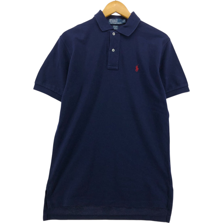 Ralph Lauren POLO by Ralph Lauren short sleeve polo shirt, size S for men cotton navy blue type Vintage Second Hand
