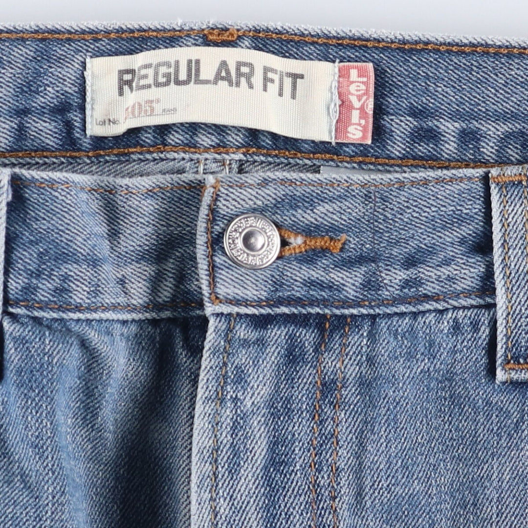 Levi's 505 REGULAR FIT tapered denim pants for men, size w36 cotton blue type Vintage Second Hand