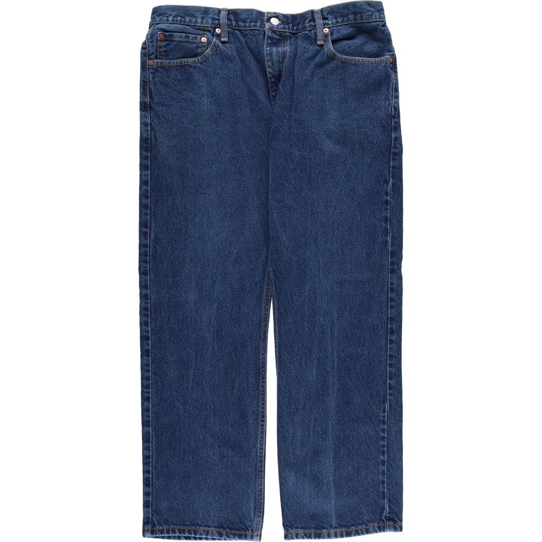 Levi's 505 STRAIGHT FIT tapered denim pants for men, size w37 cotton blue type Vintage Second Hand