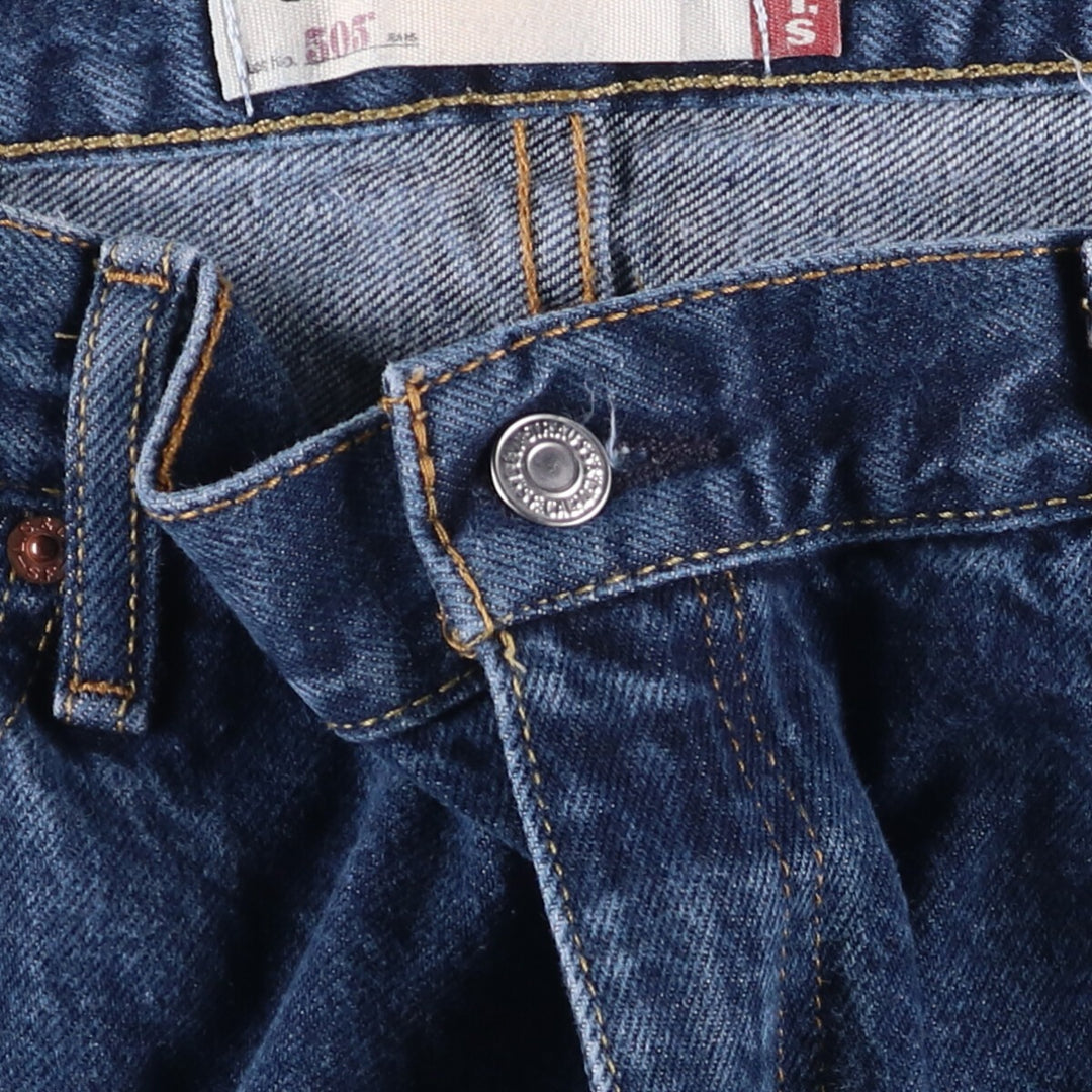 Levi's 505 STRAIGHT FIT tapered denim pants for men, size w37 cotton blue type Vintage Second Hand
