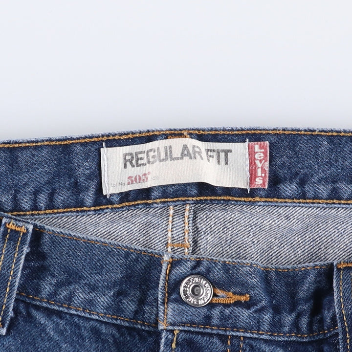 Levi's 505 REGULAR FIT tapered denim pants for men, size w37 cotton blue type Vintage Second Hand