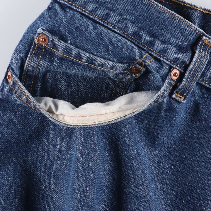 Levi's 505 REGULAR FIT tapered denim pants for men, size w37 cotton blue type Vintage Second Hand