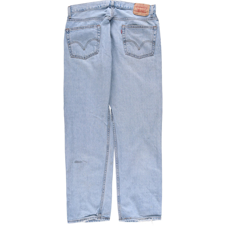 Levi's 505 REGULAR FIT tapered denim pants for men, size w36 cotton Blue type light blue Vintage Second Hand