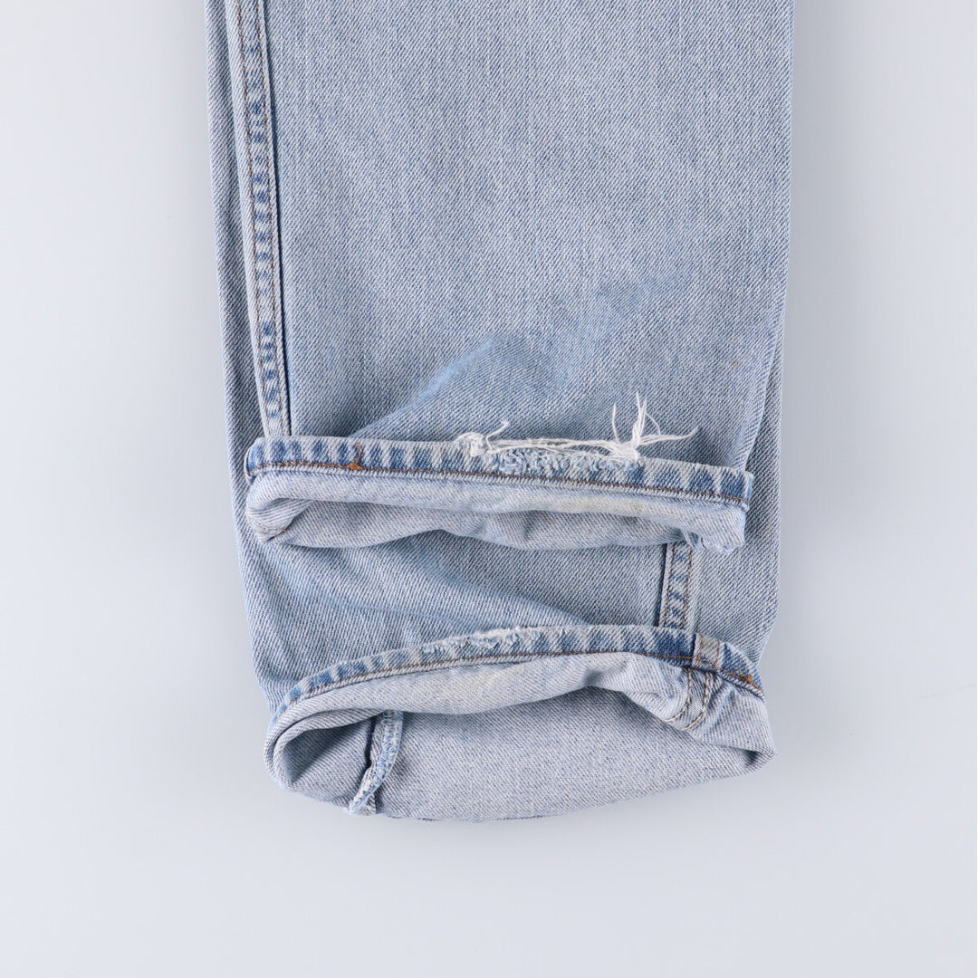 Levi's 505 REGULAR FIT tapered denim pants for men, size w36 cotton Blue type light blue Vintage Second Hand